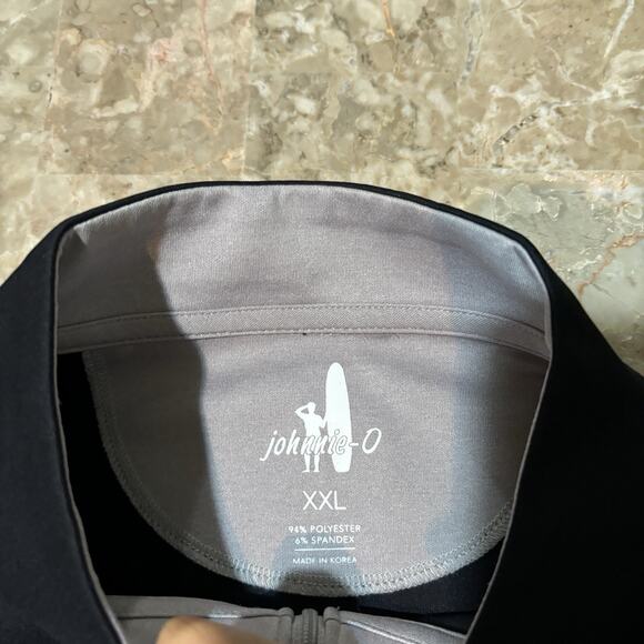 Johnnie O Sweatshirt Mens 2XL Black Quarter Zip Long Sleeve Michigan State Golf - Picture 3 of 8